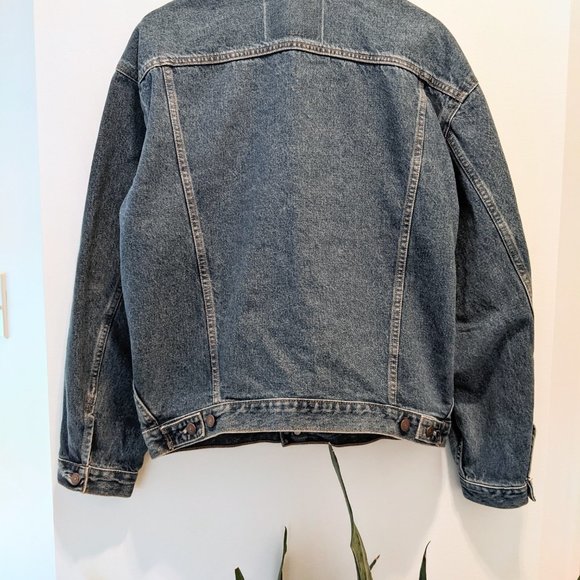 Vintage Original Red Label Levi's oversized 80s Jeans Jacket M - Picture 4 of 5